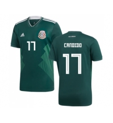 Mexico #17 Candido Green Home Soccer Country Jersey