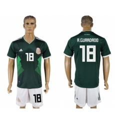 Mexico #18 A.Guardado Green Home Soccer Country Jersey