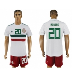 Mexico #20 Aquino Away Soccer Country Jersey