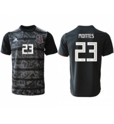 Mexico #23 Montes Black Soccer Country Jersey