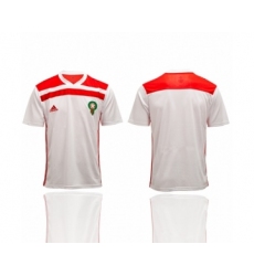 Morocco Blank Away Soccer Country Jersey