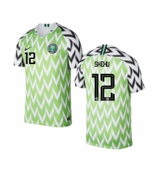 Nigeria #12 SHEHU Home Soccer Country Jersey