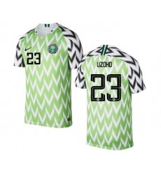 Nigeria #23 UZOHO Home Soccer Country Jersey
