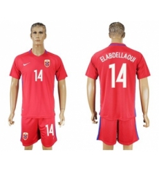 Norway #14 Elabdellaoui Home Soccer Country Jersey