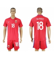 Norway #18 Selnaes Home Soccer Country Jersey