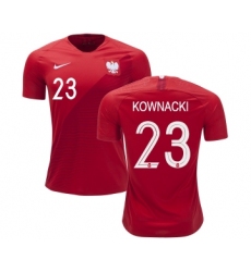 Poland #23 KOWNACKI Away Soccer Country Jersey