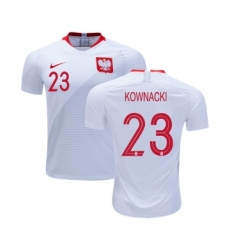 Poland #23 KOWNACKI Home Soccer Country Jersey