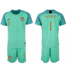 Portugal #1 Patricio Green Goalkeeper Soccer Country Jersey