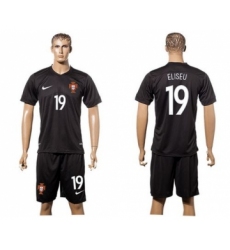 Portugal #19 Elisheu SEC Away Soccer Country Jersey