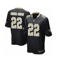 Men's New Orleans Saints #22 Chauncey Gardner-Johnson Game Black Team Color Football Jersey