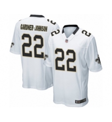 Men's New Orleans Saints #22 Chauncey Gardner-Johnson Game White Football Jersey