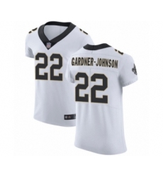 Men's New Orleans Saints #22 Chauncey Gardner-Johnson White Vapor Untouchable Elite Player Football Jersey