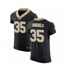 Men's New Orleans Saints #35 Marcus Sherels Black Team Color Vapor Untouchable Elite Player Football Jersey
