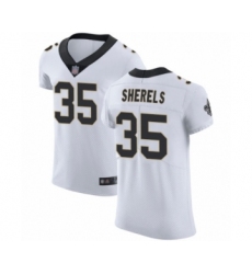 Men's New Orleans Saints #35 Marcus Sherels White Vapor Untouchable Elite Player Football Jersey