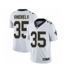 Men's New Orleans Saints #35 Marcus Sherels White Vapor Untouchable Limited Player Football Jersey