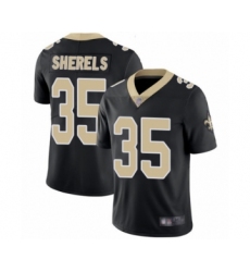 Youth New Orleans Saints #35 Marcus Sherels Black Team Color Vapor Untouchable Limited Player Football Jersey