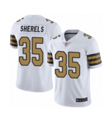 Youth New Orleans Saints #35 Marcus Sherels Limited White Rush Vapor Untouchable Football Jersey