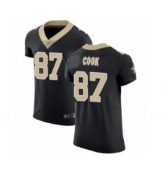 Men's New Orleans Saints #87 Jared Cook Black Team Color Vapor Untouchable Elite Player Football Jersey