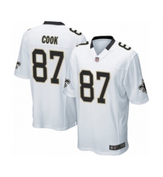 Men's New Orleans Saints #87 Jared Cook Game White Football Jersey