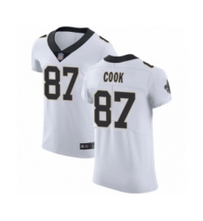 Men's New Orleans Saints #87 Jared Cook White Vapor Untouchable Elite Player Football Jersey