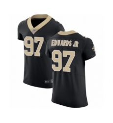 Men's New Orleans Saints #97 Mario Edwards Jr Black Team Color Vapor Untouchable Elite Player Football Jersey