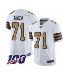 Men's New Orleans Saints #97 Mario Edwards Jr Limited White Rush Vapor Untouchable 100th Season Football Jersey