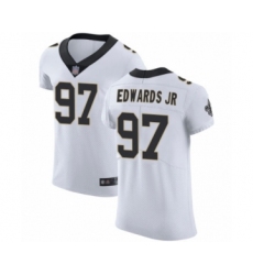 Men's New Orleans Saints #97 Mario Edwards Jr White Vapor Untouchable Elite Player Football Jersey