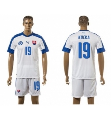 Slovakia #19 Kucka Home Soccer Country Jersey