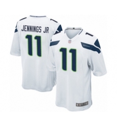 Men's Seattle Seahawks #11 Gary Jennings Jr. Game White Football Jersey