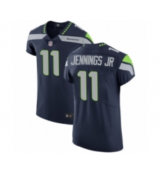 Men's Seattle Seahawks #11 Gary Jennings Jr. Navy Blue Team Color Vapor Untouchable Elite Player Football Jersey