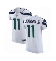 Men's Seattle Seahawks #11 Gary Jennings Jr. White Vapor Untouchable Elite Player Football Jersey