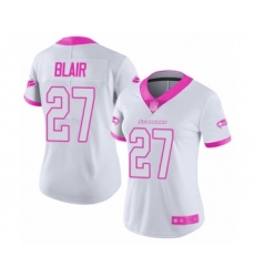 Women's Seattle Seahawks #27 Marquise Blair Limited White Pink Rush Fashion Football Jersey