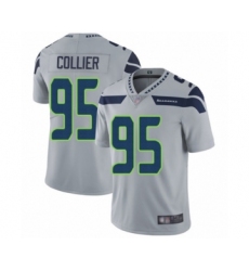 Youth Seattle Seahawks #95 L.J. Collier Grey Alternate Vapor Untouchable Limited Player Football Jersey