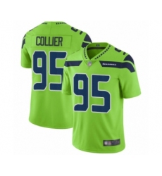 Youth Seattle Seahawks #95 L.J. Collier Limited Green Rush Vapor Untouchable Football Jersey