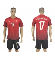 Turkey #17 Calhanoglu Home Soccer Country Jersey