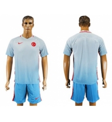 Turkey Blank Away Soccer Country Jersey