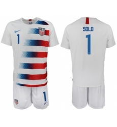 USA #1 Solo Home Soccer Country Jersey