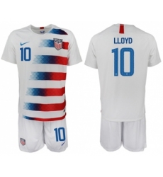 USA #10 Lloyd Home Soccer Country Jersey