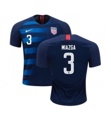 USA #3 Miazga Away Soccer Country Jersey