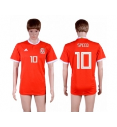 Wales #10 Speed Red Home Soccer Club Jersey