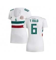 Women's Mexico #6 T.Nilo Away Soccer Country Jersey