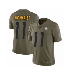 Men's Pittsburgh Steelers #11 Donte Moncrief Limited Olive 2017 Salute to Service Football Jersey