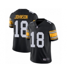 Youth Pittsburgh Steelers #18 Diontae Johnson Black Alternate Vapor Untouchable Limited Player Football Jersey