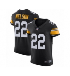 Men's Pittsburgh Steelers #22 Steven Nelson Black Alternate Vapor Untouchable Elite Player Football Jersey