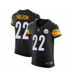 Men's Pittsburgh Steelers #22 Steven Nelson Black Team Color Vapor Untouchable Elite Player Football Jersey