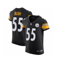Men's Pittsburgh Steelers #55 Devin Bush Black Team Color Vapor Untouchable Elite Player Football Jersey