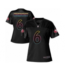 Women's San Francisco 49ers #6 Mitch Wishnowsky Game Black Fashion Football Jersey