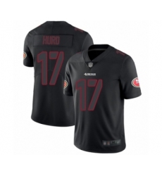 Women's San Francisco 49ers #17 Jalen Hurd Game Black Fashion Football Jersey