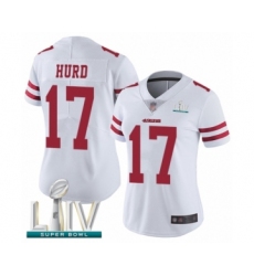 Women's San Francisco 49ers #17 Jalen Hurd White Vapor Untouchable Limited Player Super Bowl LIV Bound Football Jersey