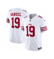 Men's Nike San Francisco 49ers #19 Deebo Samuel White 2023 F.U.S.E. Vapor Untouchable Limited Stitched Football Jersey